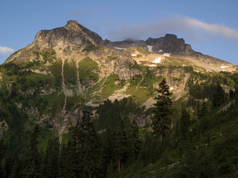 NW ridge of Fortress from Middle Ridge