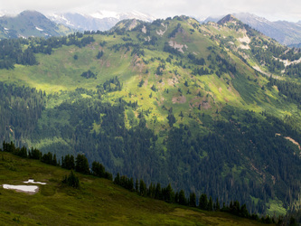 Skykomish Peak from the top of Bench Mark Mountain.  I did not know it at the time, but Skykomish Peak was my next destination