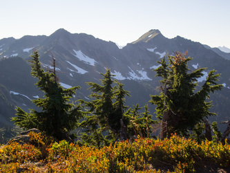 Blue Peak and Johnson Mountain from the summit of Kodak Peak