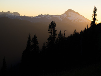 Sloan Peak from near my camp site at White Pass