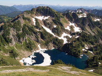 Blue Peak and Blue Lake from the Johnson Mountain Trail.  This is where I hiked to next