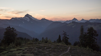 Sloan Peak from the summit of June Mountain