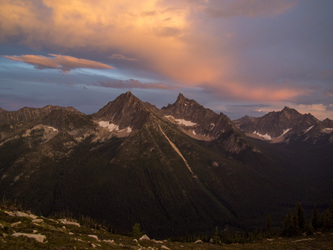 Holliway Mountain and Golden Horn from Azurite Pass