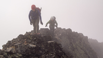 The final 20 feet before the summit.