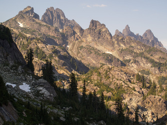 Lemah Mountain from the boot path to Glacier Lake.