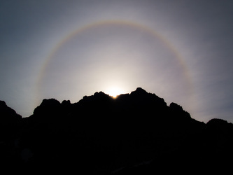 A sun halo over Lemah.