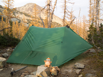 Our third camp by Lake Doris.