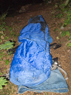 My camp site on the second night was the Middle Fork Trail.