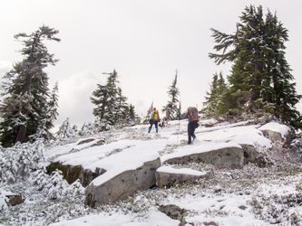 Nearly at the summit of Little Bulger.