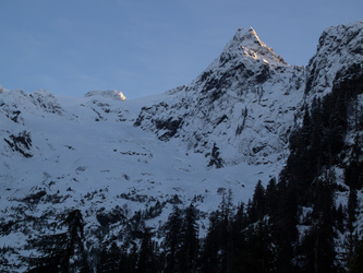 Our last view of Whitehorse's north ridge.