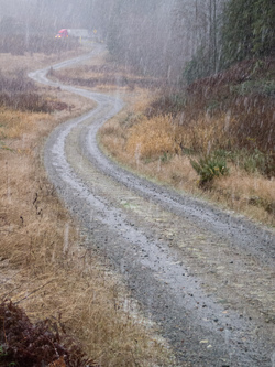 I was happy to see Highway 18 and to know that I would soon be in my heated car!