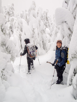 On the summit of Plan E Peak.