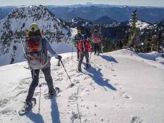 We met up with the rest of the crew here on the summit Copper Mountain.