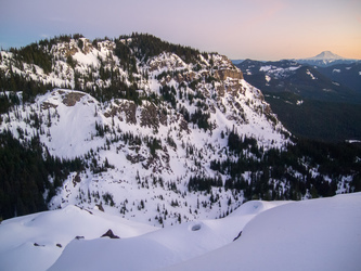 Satulick Mountain and Mount Adams.