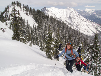 On the NE ridge of Spinnaker.