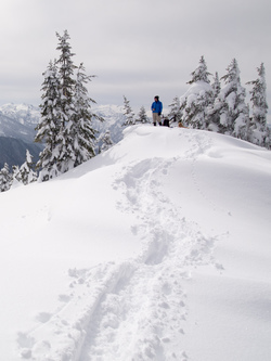 On the summit of Spinnaker Peak.