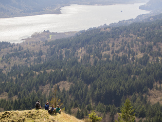 The Columbia River from the SW side of Archer Mountain.