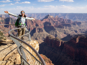 At Bright Angel Point on the north rim.