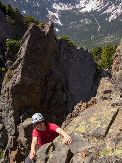 Yana and I scrambled the route.