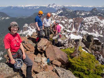 On the summit of Devils Peak.