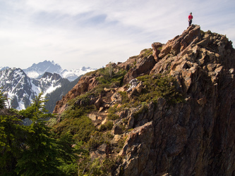 On the summit of Devils Thumb.