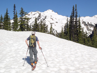 Our first look at Mount Daniel.