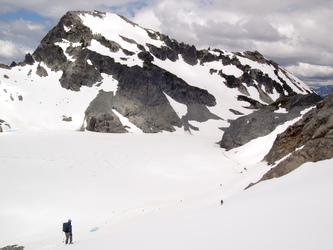 Lynch Peak and Pea Soup Lake.