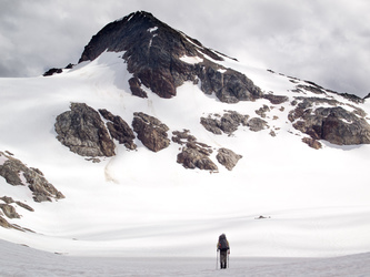 Neve Peak and the Colonial Glacier.