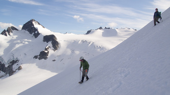 Snowfield Peak from the east slopes of Neve Peak.