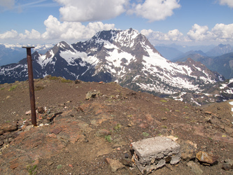 Jack Mountain from the summit of Crater Mountain.