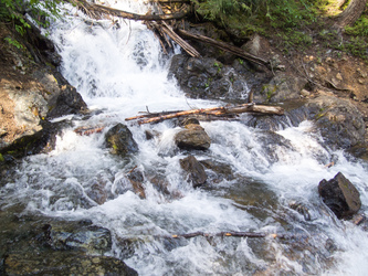 Creek ford on the way down.