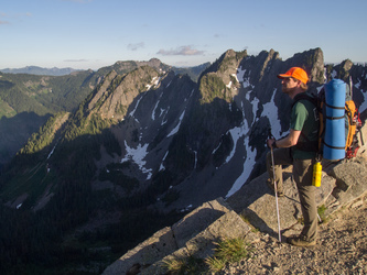 The sub-peaks of Kendall Peak from Kendall Katwalk