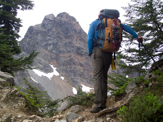 Mount Thomson from Bumblebee Pass.