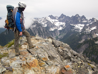 Lemah, Chimney Rock, and Overcoat from the summit of Mount Thomson.