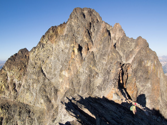 The west side of Mesahchie Peak.