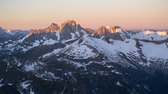 First light on Goode Mountain.