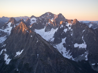 Arches Peak, Fisher Peak, and Mount Arriva.