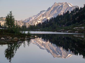 Dome Peak over Bannock Lake.