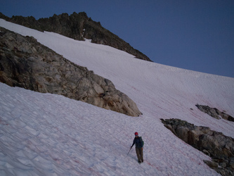 We barely made it back to camp without turning our headlamps on.