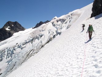 On the Le Conte Glacier.