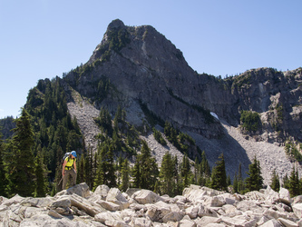 The north face of Shroud Mountain.