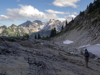 On one of the terraces on the east side of Terrace Mountain.