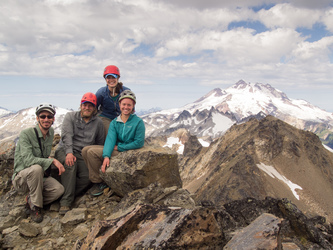 On the summit of Luahna Peak.