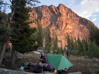 The west peak of Amphitheater Mtn.