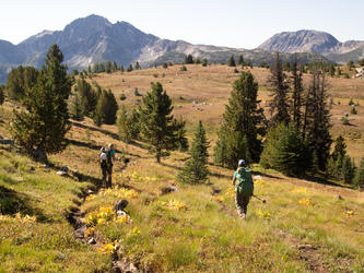 Remmel Mountain and Andrew Peak.