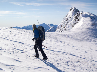 Point 7,593 on Snowgrass's south ridge.