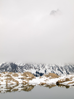 Mount Stuart over Ingalls Lake