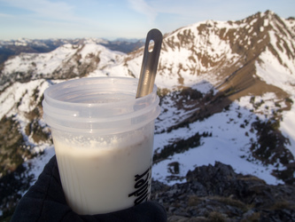 Breakfast on the summit!