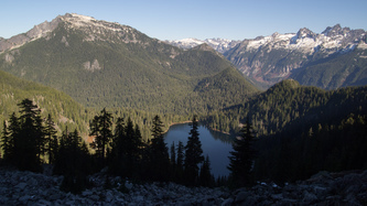 Big Snow Mountain and Hester Lake.