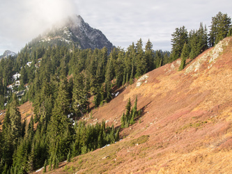 Tunnel Vision Peak from the south slopes of The Hydrant.